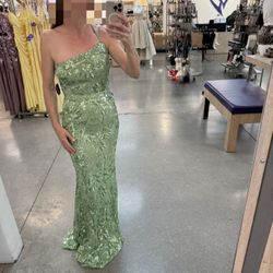 Green Sequined Formal Dress From Windsor