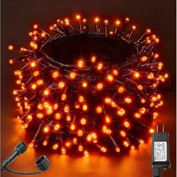 New Halloween Lights 500 LED 174FT Halloween String Lights with 8 Modes, UL Certified, Connectable, Waterproof, Timer Function for Yard, Porch, Trees,