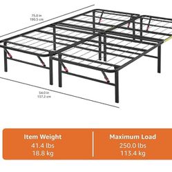 King Bed Frame - Basic Metal Platform