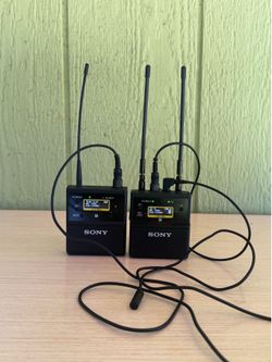 Sony UWP-D21 camera mount wireless Lavalier Microphone system