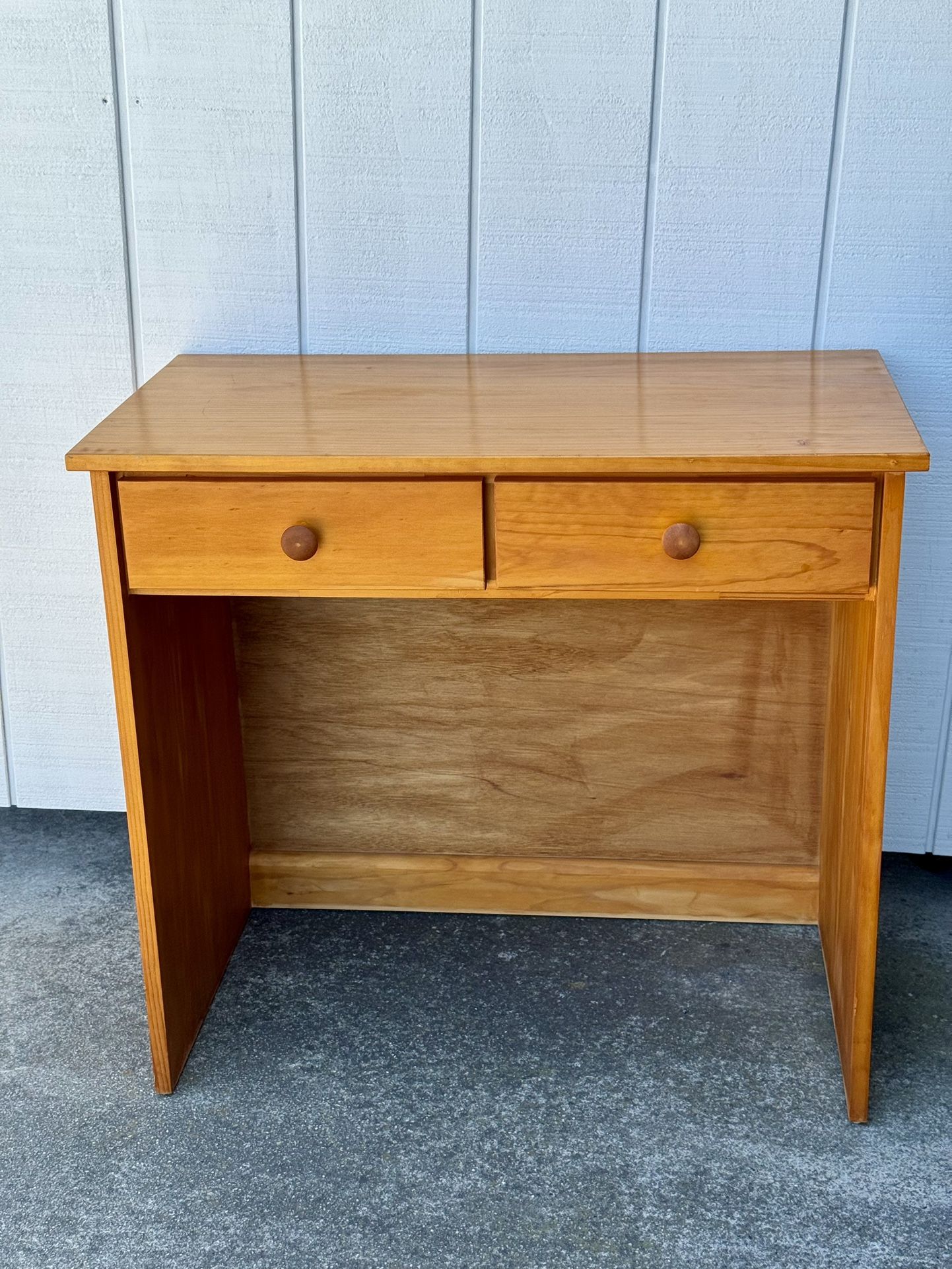 Very Nice Small Vintage Pine Wood Desk!