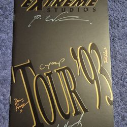 EXTREME STUDIOS TOUR BOOK 93 SIGNED x5 LIEFELD MYCHAELS FRAGA YAEP IMAGE COMICS