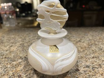 Isle of Wight Gold and Pearlescent Perfume Bottle