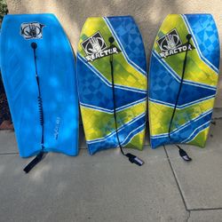 3 Body Glove Boogie Boards 20”x42