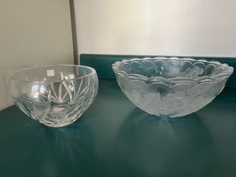 Large Crystal Bowls