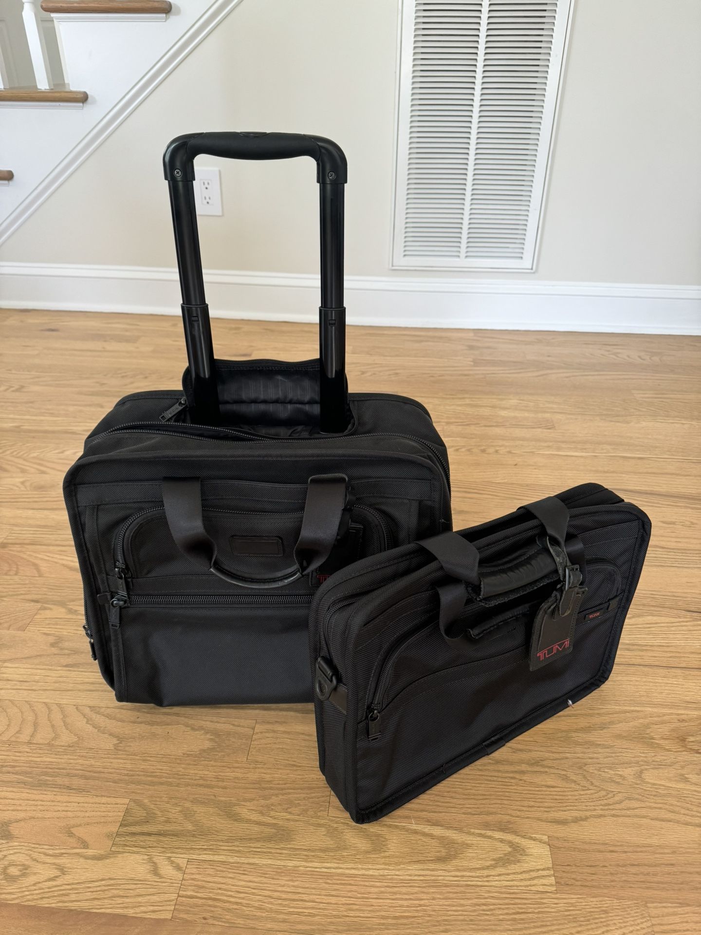Tumi Laptop Bag On 2 Wheels. Like New.