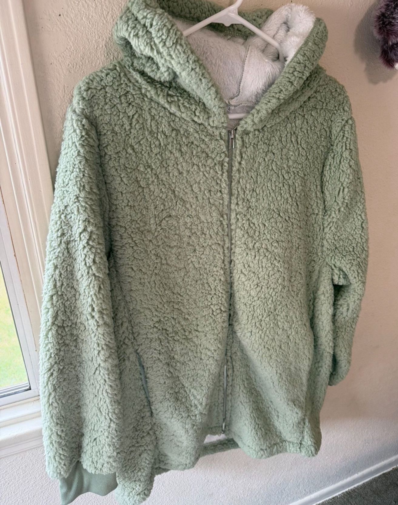 Sherpa Jacket With Hood