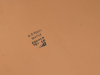 VTG 68x20 Frameless Full Length Rectangle Heavy Duty Mirror Copper Sealed W.P. Fuller Seattle 1962