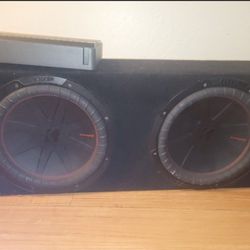 12 inch Kickers and Jl audio 500 watt Amp for 500 obo