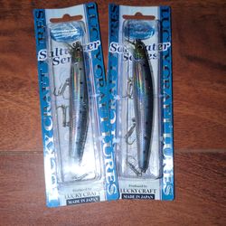 Lucky craft 110 flash minnow, metallic sardine colorway