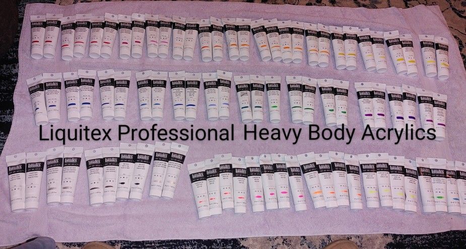 HUGE Liquitex Professional Heavy Body Acrylics , ALL BRAND NEW!!!