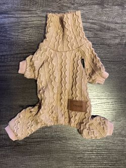 Fitwarm Cable Knit Dog Sweater Onesie