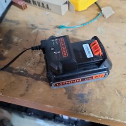 Black + Decker . 20v Battery And  Charger