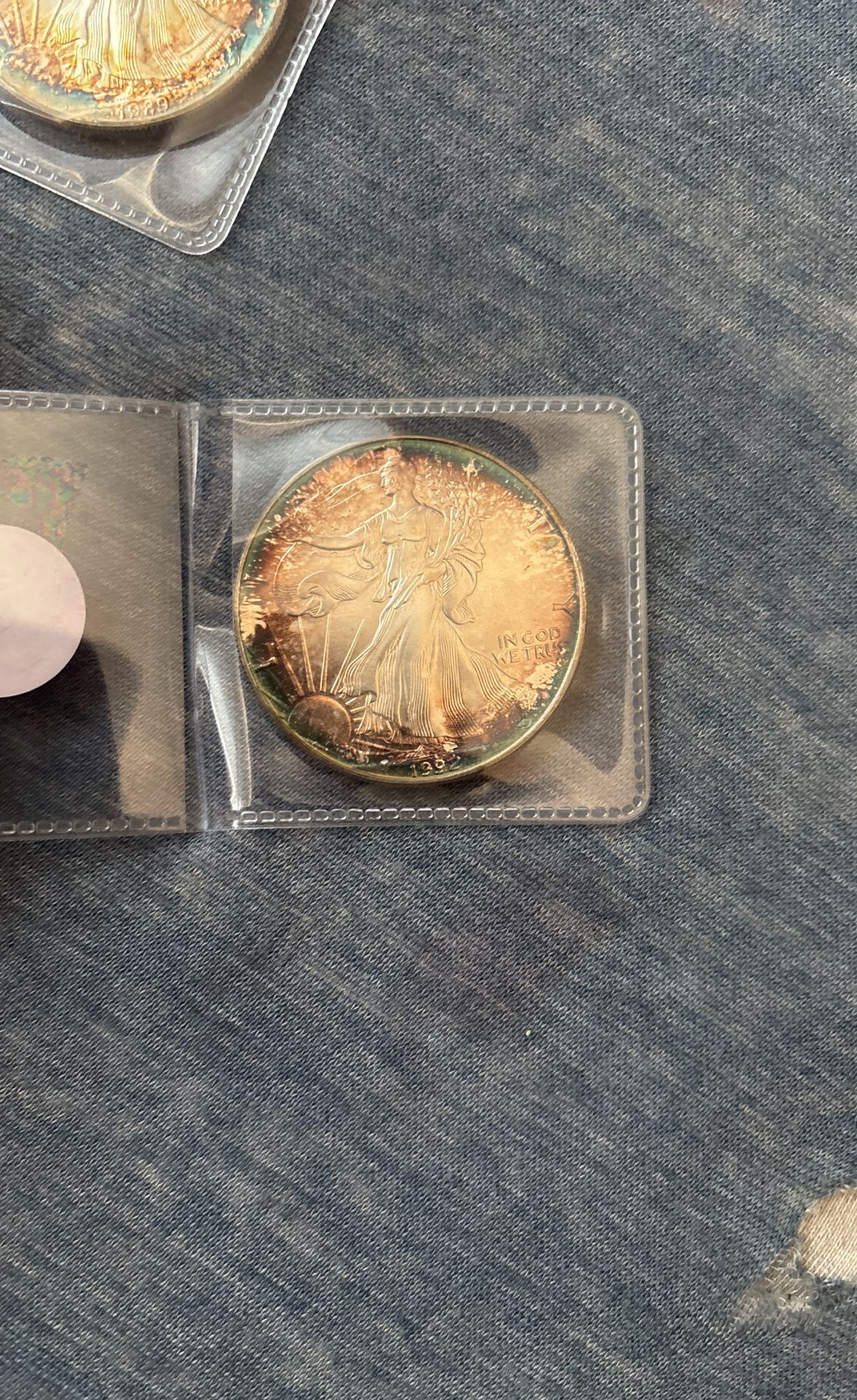1992 1oz Silver Eagle Toned
