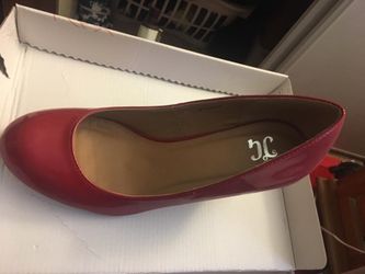 Glossy red heels