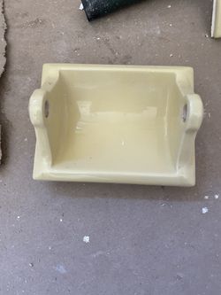 Vintage Cream (yellow) Soap Dish And More