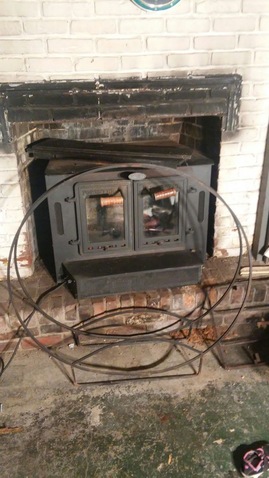 Forester wood stove insert with electric blower for Sale in