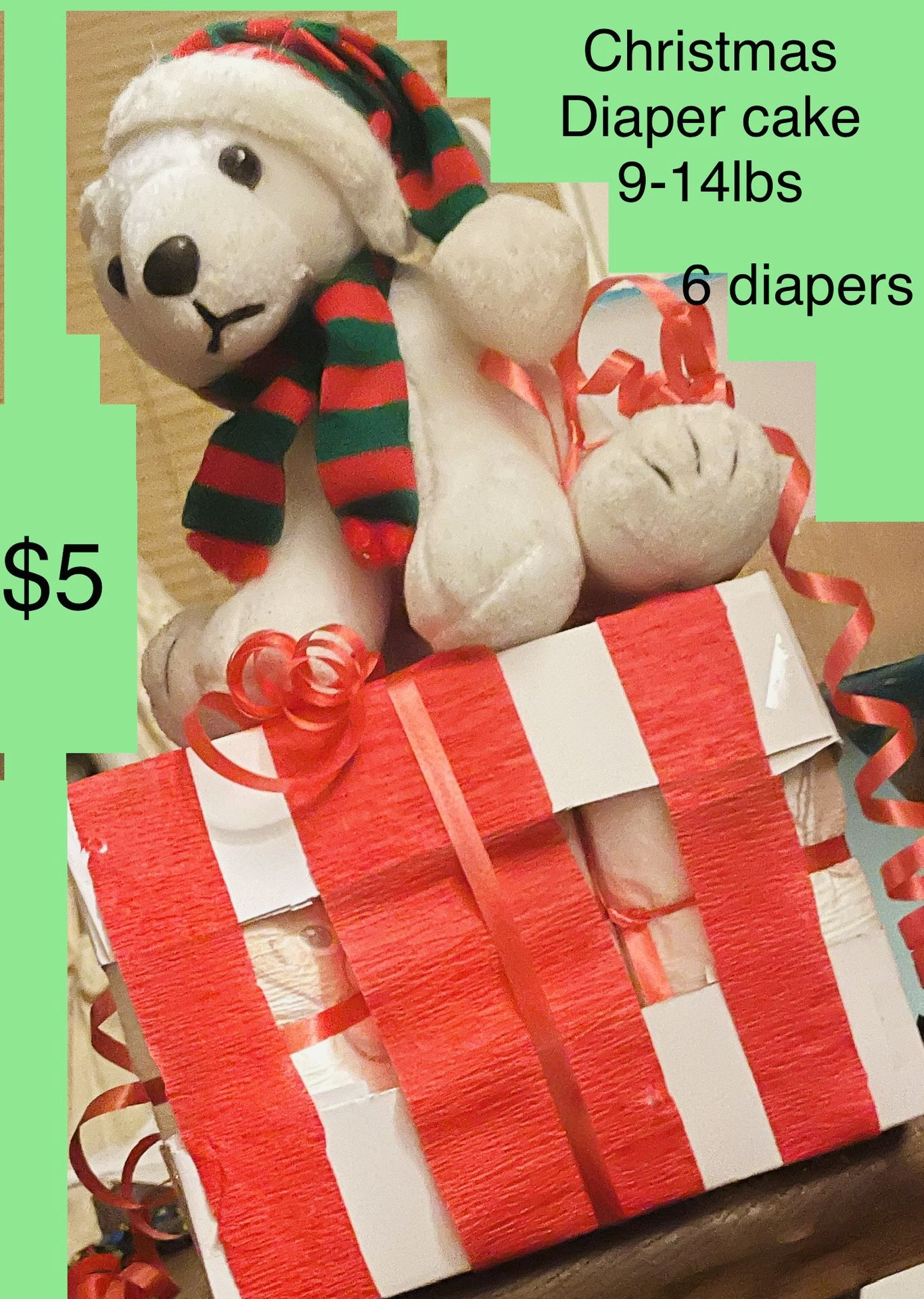 Christmas Little Diaper Cake Gift