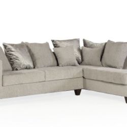 Two piece sectional sofa set