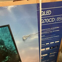 85 Tv $55 Down On Finacing Free Delivery 6 Month Warranty. 85 Samsung Q70 Smart 4k Hdtv 