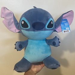Disney ‘Stitch’ LILO & Stitch Movies Disney Classics 14 Inch Large Stitch Comfort Weighted Plush Stuffed Animal - Blue Alien NEW With Tags