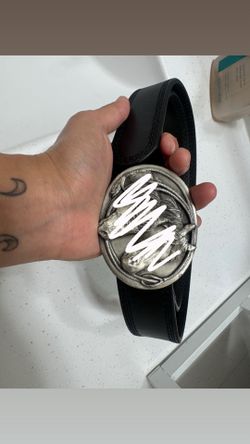 Cody James Men Black Leather Belt - size 36 ( not including belt buckle )
