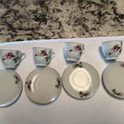 Porcelain Pink Rose Children’s Tea Set