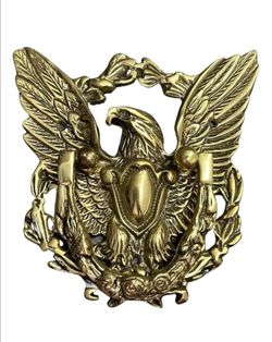 Vintage Solid Brass American Bald Eagle Door Knocker