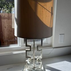 Modern Geometric Lamp With Acrylic Base
