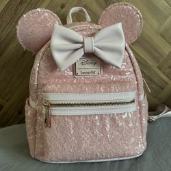 Pink Loungefly Disney Backpack
