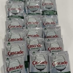 28 Pouches Cascade 3-in-1 Powder Dry Rinse Aid 70 ml 2.3 fl oz