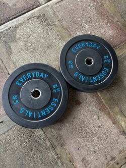 45lbs Olympic Weights Bumper Plates Pair Set
