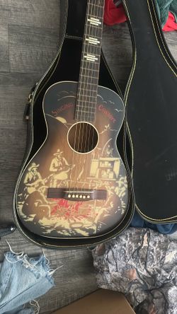 Singing Cowboys Acoustic Guitar with Case