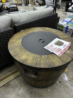 Sunbeam Wine Barrel Fire Table🔥