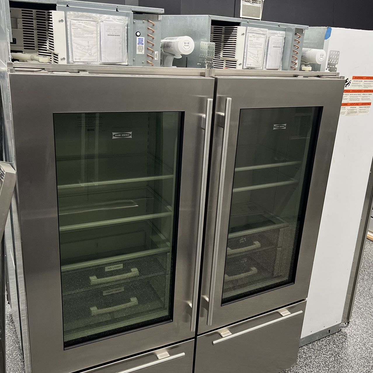 Subzero Refrigerator/Freezer 60” Built In Set 