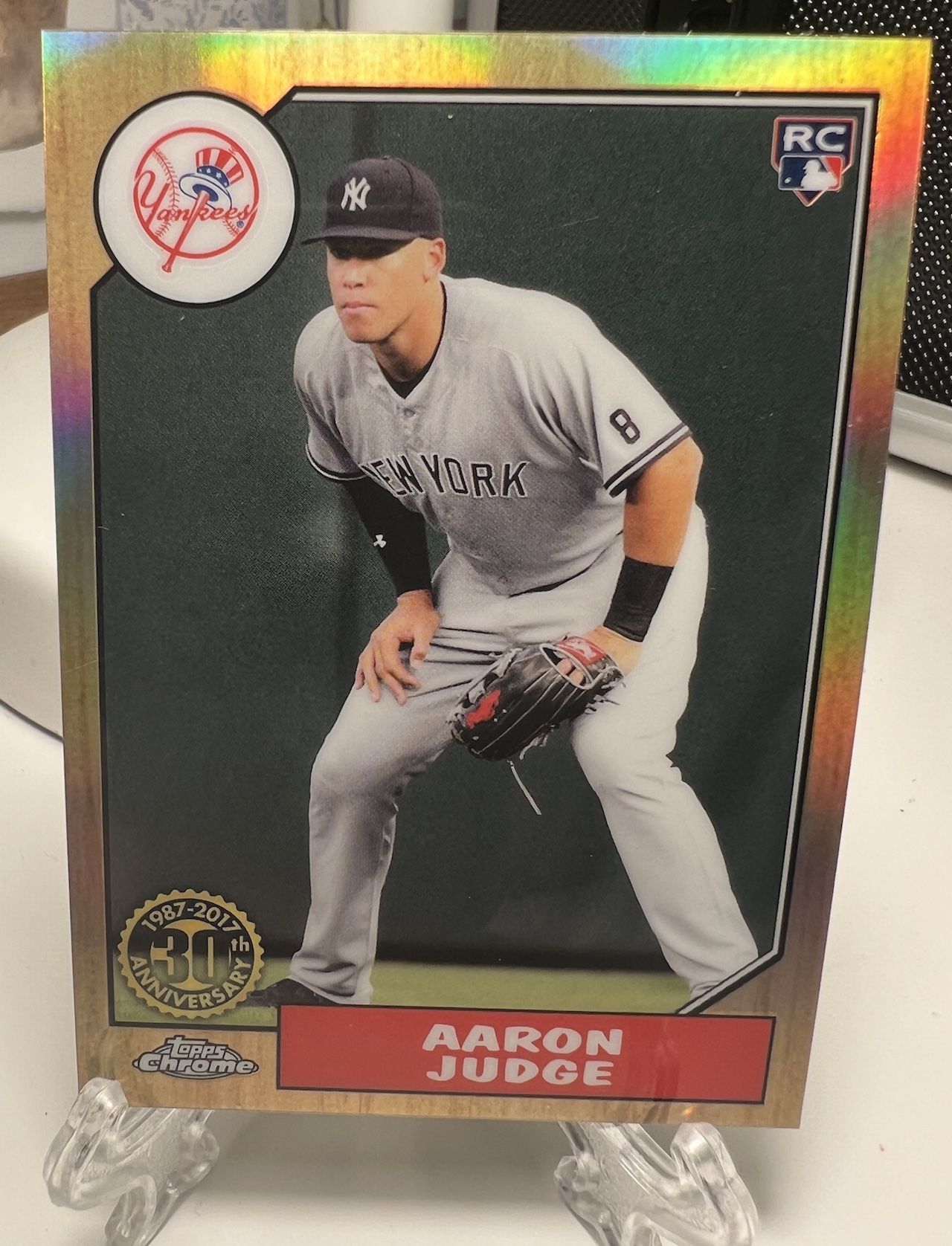 Aaron Judge 2017 Rookie Yankees Topps Chrome 30th Refractor