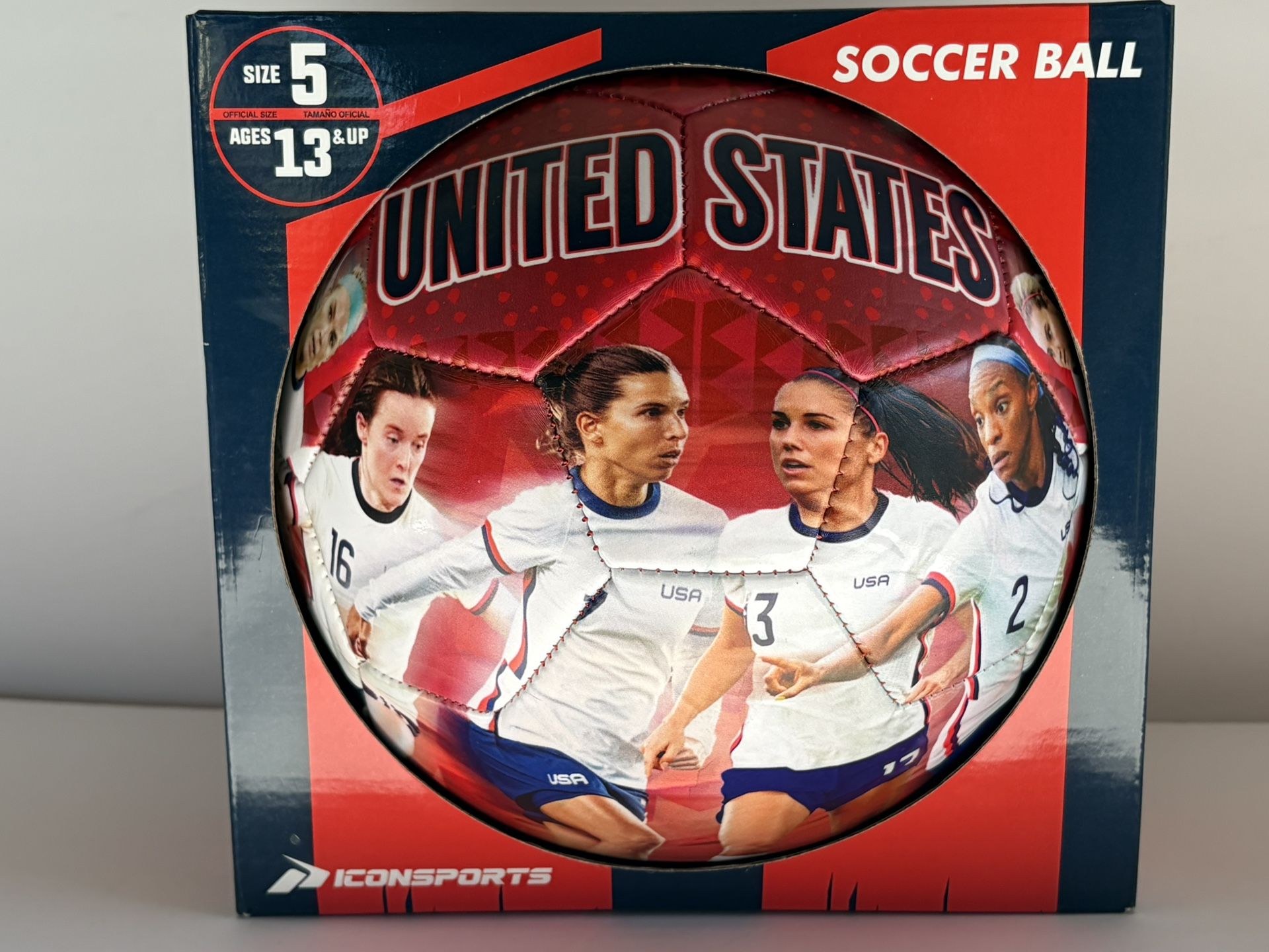 NEW Icon Sports US Women's Soccer Team Soccer Ball