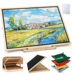 Rotating Puzzle Board 1500 Pieces with 4 Drawers – New