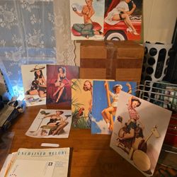 Elvgren Print (8) each $15 all 8 $80.