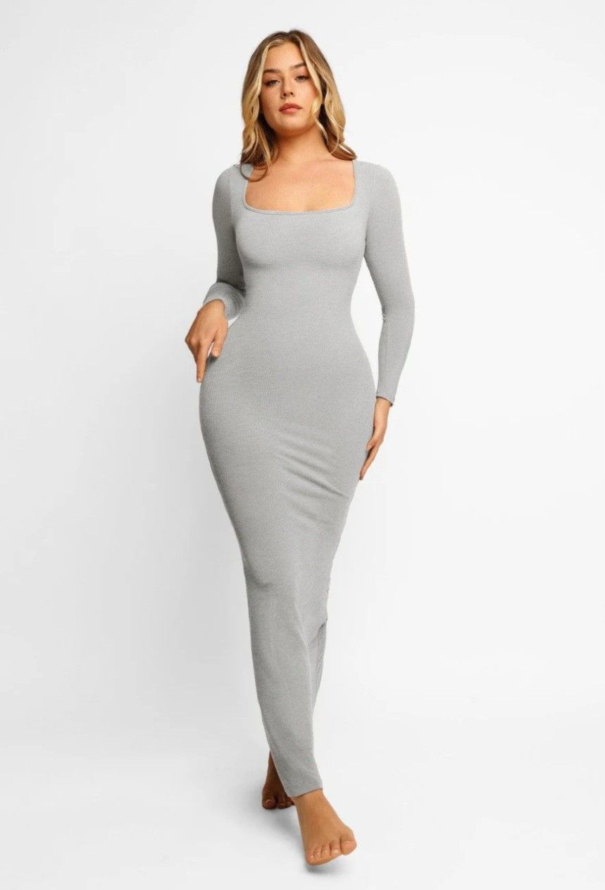 New Gray Poplish Shapewear Dress