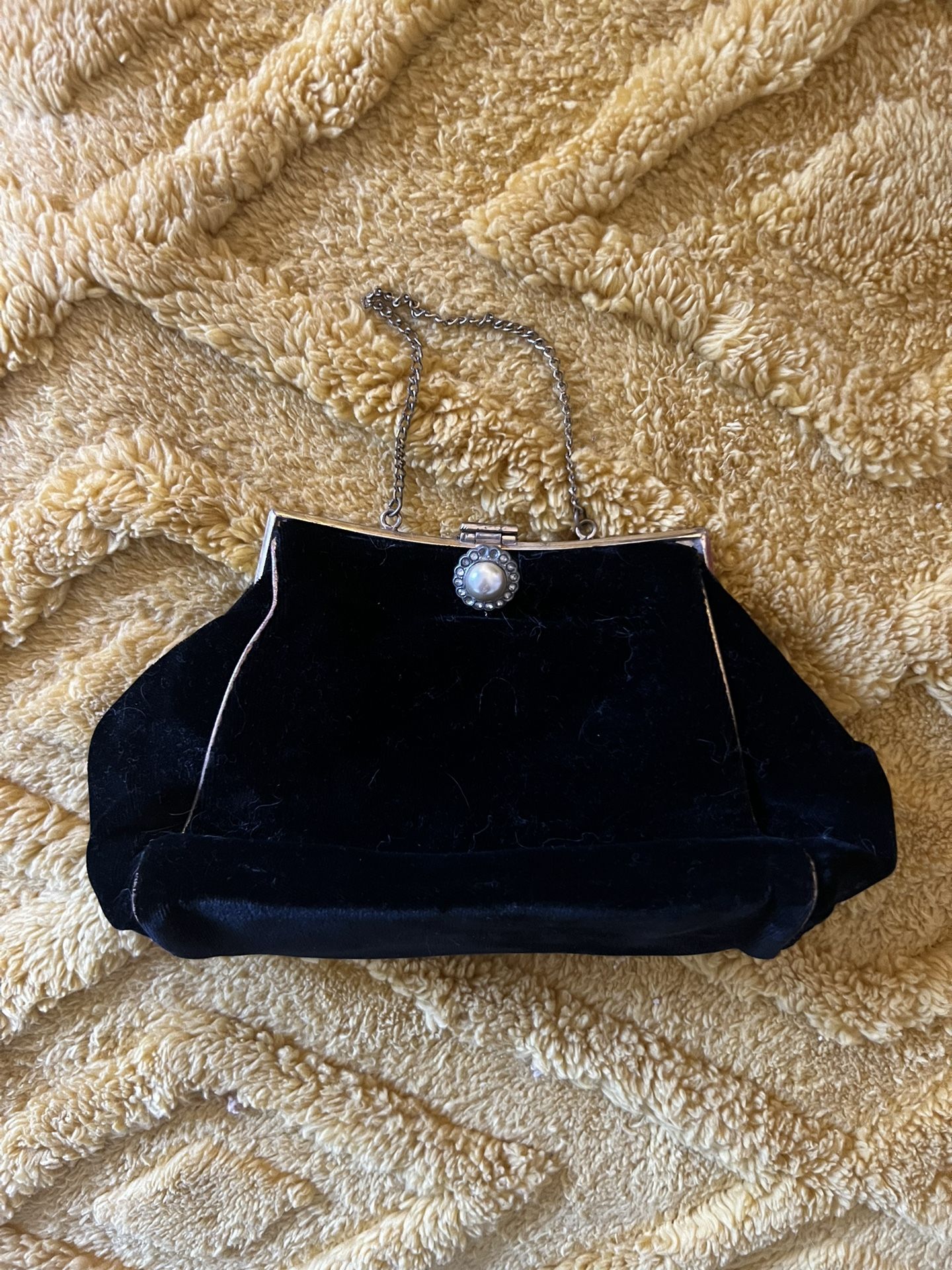 Vintage Velvet Evening Bag