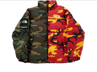 Supreme x The North Face Split Camo Nuptse Jacket