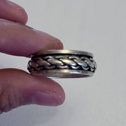 925 Sterling Sliver Spinner Ring 