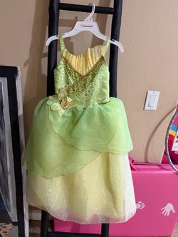 Disney Tiana Dress from Bippity Boppity w/Tiara Size 5/6