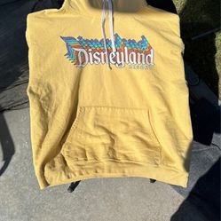 Large Yellow Retro Disney Hoodie 