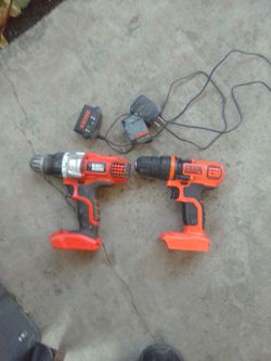Black And Decker Drills And Charger No Battery