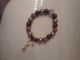 Custom made charm beaded bracelets with love