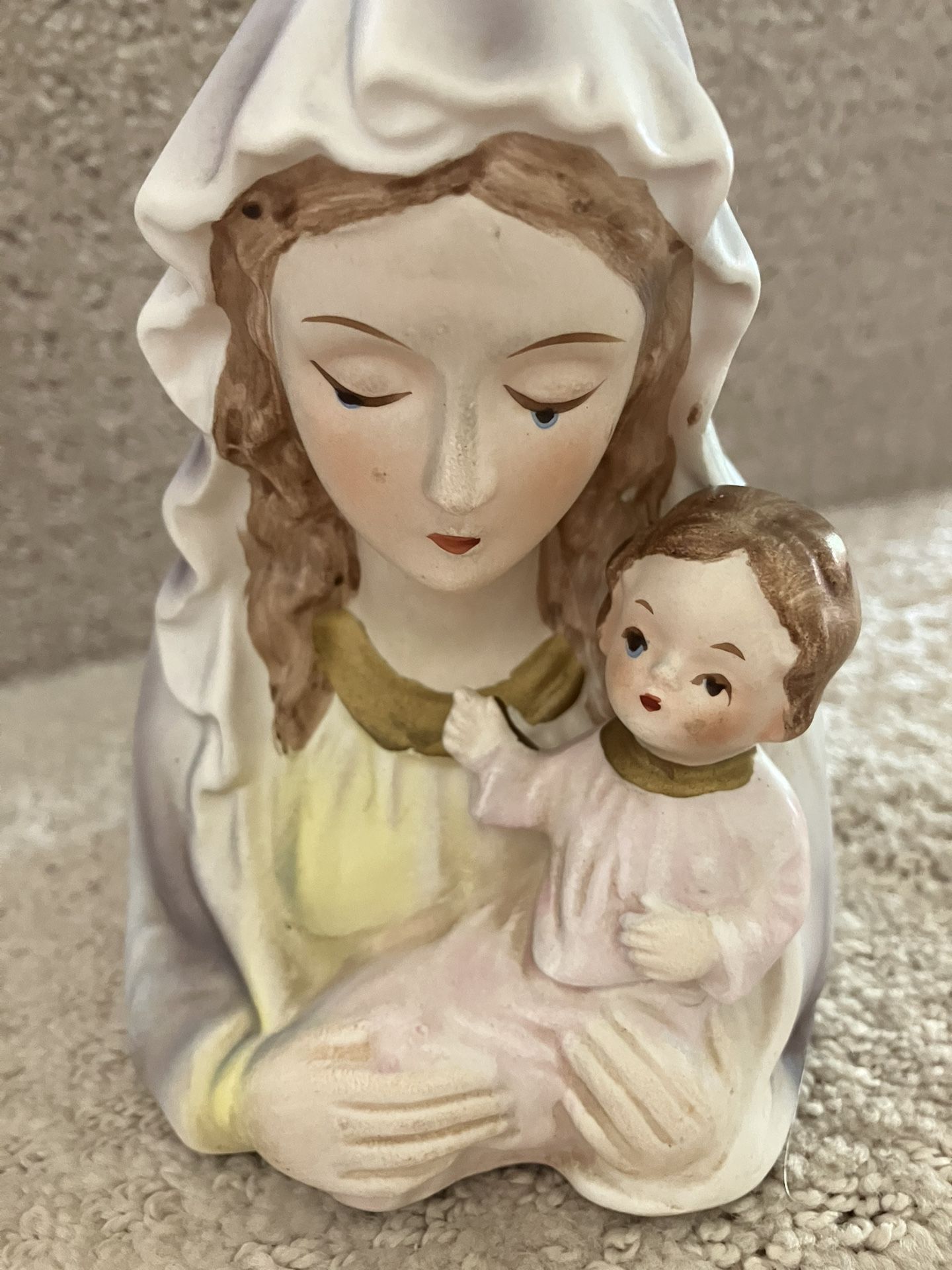 Virgin Mary And Baby Jesus 5inch Planter