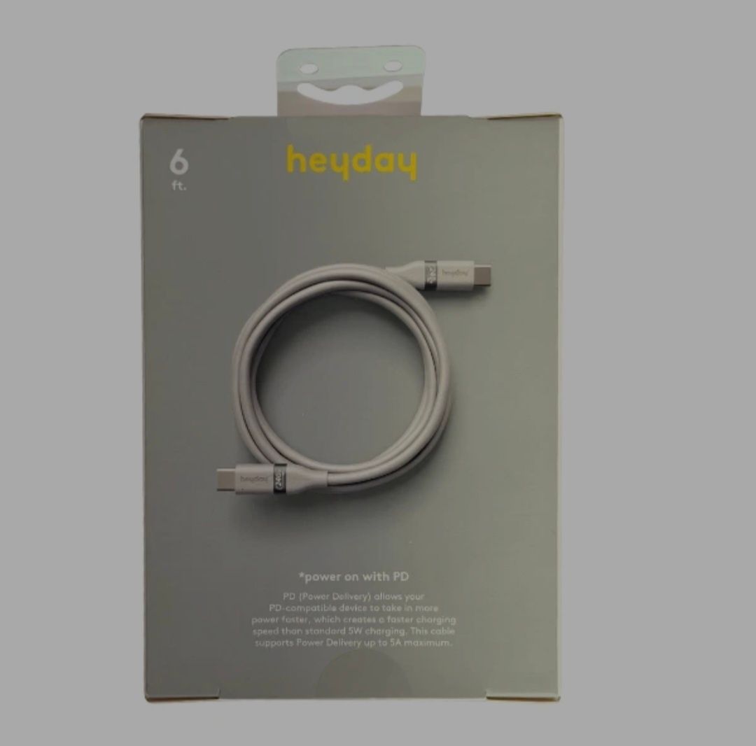 Heyday 6ft charger c type