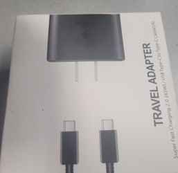 Samsung Super Fast Charger 45W Wall Power Brick And 6 Ft Type C To C Cable New In Box